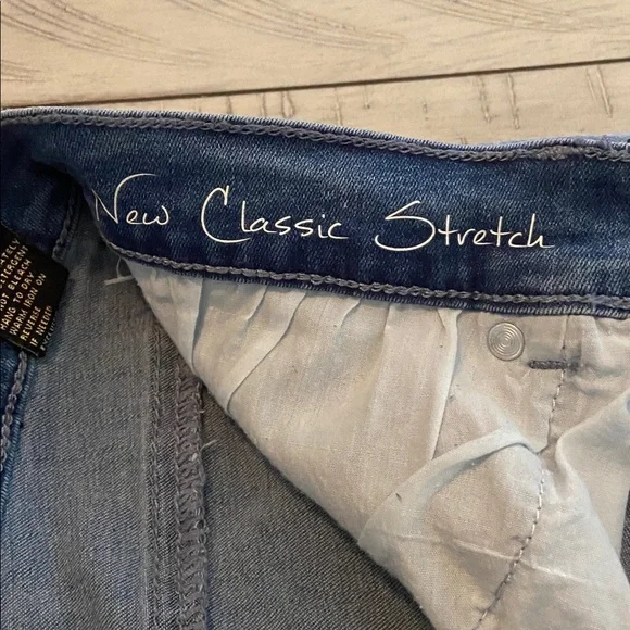 DG2 New Classic Stretch Denim Embellished Heart Jeans Chambray 6 New - Picture 11 of 16